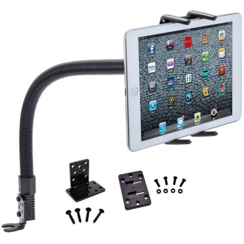  DigitlMobile Robust Seat Bolt Tablet Car Mount Vehicle Holder for Apple iPad Pro, Air, iPad 2, 3, 4, iPad Mini Tablets wAnti-Vibration 22 Gooseneck (use with or Without case)