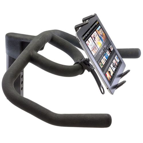  DigitlMobile Bike Mount, Cycling Exercise Bike Mount Treadmill Holder for Apple iPad Pro  Trek HD, Primetime  Motorola Tab (10-12.9) Tablets and Convertible Laptops w Anti-Vibration Cradle(w
