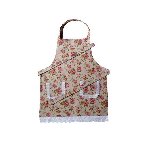  Pink Kids Baking Set with Matching Personalized Floral Apron by Dikor