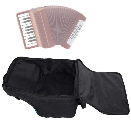  Dilwe Accordion Bag, Durable Padded Shoulder Strap Black Shockproof Accordion Storage Carrying Bag