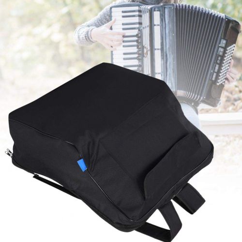  Dilwe Accordion Bag, Durable Padded Shoulder Strap Black Shockproof Accordion Storage Carrying Bag