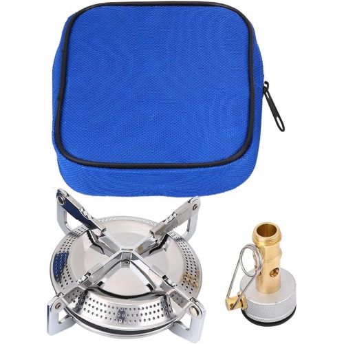  Dilwe Camping Gas Stove, Hiking Stove Titanium Alloy Ultralight Portable Folding Backpacking Gas Stove Hiking Burner Equipment