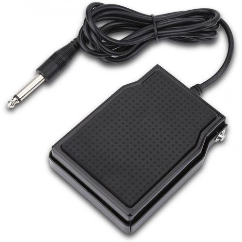  Dilwe Keyboard Damper Electronic Keyboard Sustain Pedal Damper for Piano Keyboard Accessory (Black)