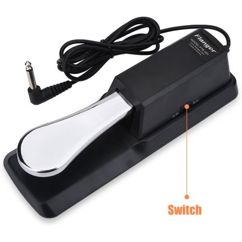  Dilwe Keyboard Sustain Pedal, Universal Digital Piano Foot Pedal with Non-slip Bottom for Yamaha Casio Keyboards