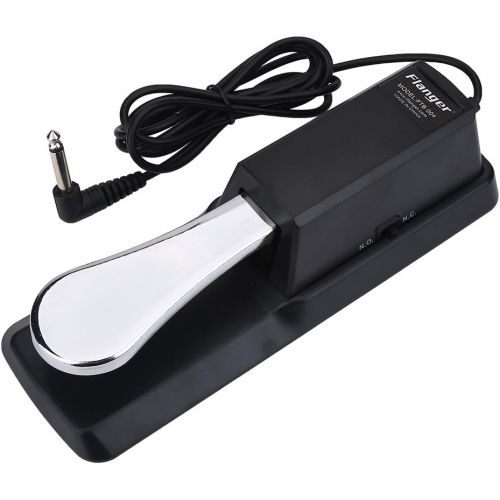  Dilwe Keyboard Sustain Pedal, Universal Digital Piano Foot Pedal with Non-slip Bottom for Yamaha Casio Keyboards