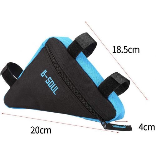  Dilwe Triangle Bag, Portable Large Capacity Bicycle Frame Strap-On Pouch for Cycling Traveling Bicycle Accessories
