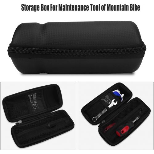  Dilwe Zip Case Tool Bag, Waterproof Lightweight Bike Repair Tool Capsule Water Bottle Tool Storage Bag Case for Mountain Road Bikes