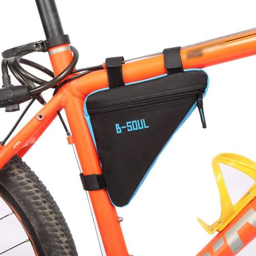  Dilwe Triangle Bag, Portable Large Capacity Bicycle Frame Strap-On Pouch for Cycling Traveling Bicycle Accessories