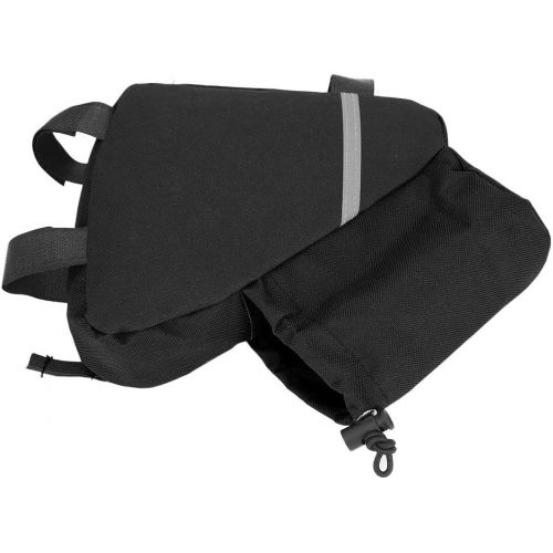  Dilwe Bike Triangle Bag, Durable Quick Release Bike Storage Bag Bicycle Frame Bag Bike Top Tube Bag for Bottle Cellphone Repair Tools