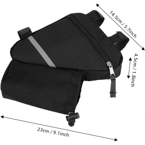  Dilwe Bike Triangle Bag, Durable Quick Release Bike Storage Bag Bicycle Frame Bag Bike Top Tube Bag for Bottle Cellphone Repair Tools