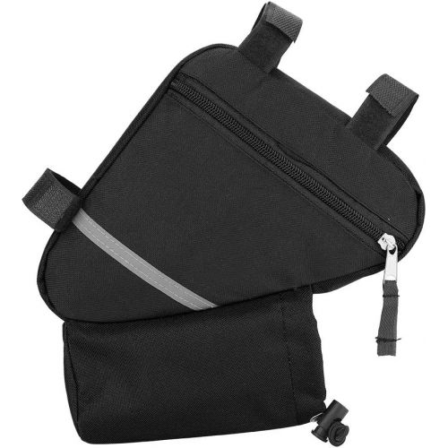  Dilwe Bike Triangle Bag, Durable Quick Release Bike Storage Bag Bicycle Frame Bag Bike Top Tube Bag for Bottle Cellphone Repair Tools