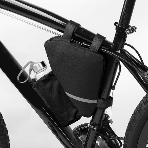  Dilwe Bike Triangle Bag, Durable Quick Release Bike Storage Bag Bicycle Frame Bag Bike Top Tube Bag for Bottle Cellphone Repair Tools