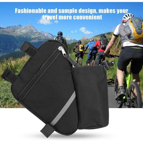  Dilwe Bike Triangle Bag, Durable Quick Release Bike Storage Bag Bicycle Frame Bag Bike Top Tube Bag for Bottle Cellphone Repair Tools