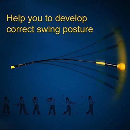  Dilwe Golf Swing Trainer, Golf Training Aid Correction for Strength and Tempo Training Golf Club Equipment
