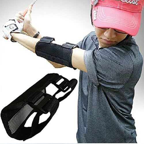  Dilwe Golf Swing Training Aid, Nylon Posture Elbow Brace Corrector Alignment Guide Training Support Tool for Golf Novice Practice