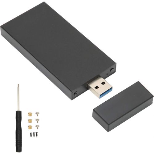  Dilwe External Hard Drive Enclosure, USB C 3.0 5Gbps mSATA HDD Enclosure, SSD Enclosure Adapter, mSATA Solid State Hard Disk Box