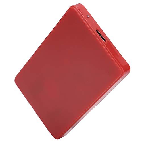  Dilwe YD0002 USB to 3.0 2.5 Inch Portable Mobile Hard Drive, 80G 120G 250G 320G 500G 1TB 2TB Universal External Hard Drive for Computer Monitors and Laptop, Red(120G)