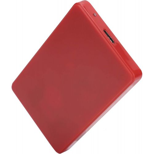  Dilwe YD0002 USB to 3.0 2.5 Inch Portable Mobile Hard Drive, 80G 120G 250G 320G 500G 1TB 2TB Universal External Hard Drive for Computer Monitors and Laptop, Red(120G)