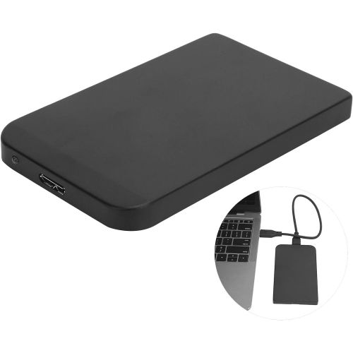  Dilwe YD0004 USB to 3.0 2.5 Inch Portable Mobile Hard Drive, 80G 120G 250G 320G 500G 1TB 2TB Universal External Hard Drive for Computer Monitors and Laptop, Black(1TB)