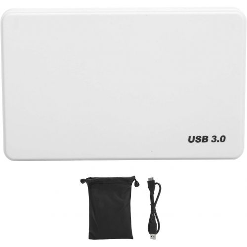  Dilwe YD0002 USB to 3.0 2.5 Inch Portable Mobile Hard Drive, 80G 120G 250G 320G 500G 1TB 2TB Universal External Hard Drive for Computer Monitors and Laptop, White(1TB)