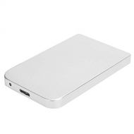 Dilwe YD0004 USB to 3.0 2.5 Inch Portable Mobile Hard Drive, 80G 120G 250G 320G 500G 1TB 2TB Universal External Hard Drive for Computer Monitors and Laptop, Silver(320G)