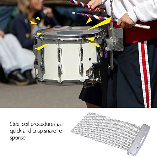 [아마존베스트]Dilwe Half Design Snare Drum Wire Steel Drum Wire Snare Drum Cajon Box Drum