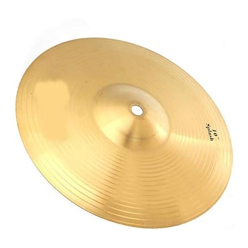  [아마존베스트]Dilwe Drum Cymbal Durable Brass 10 Inch Splash Cymbal Musical Instrument for Drum Set