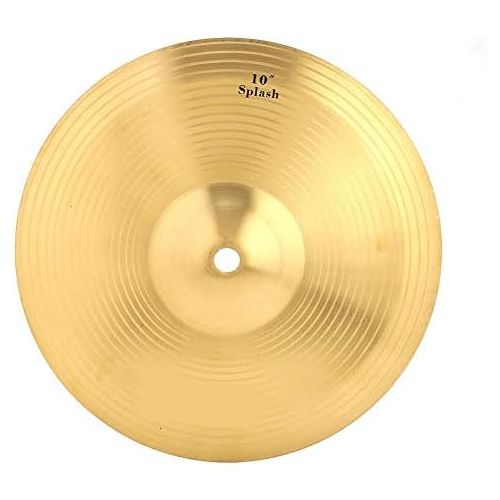  [아마존베스트]Dilwe Drum Cymbal Durable Brass 10 Inch Splash Cymbal Musical Instrument for Drum Set