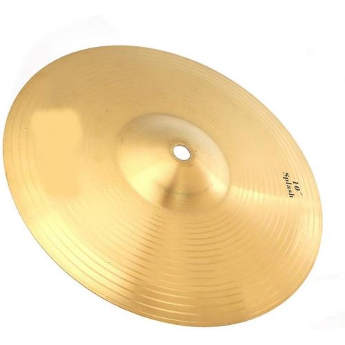  [아마존베스트]Dilwe Drum Cymbal Durable Brass 10 Inch Splash Cymbal Musical Instrument for Drum Set