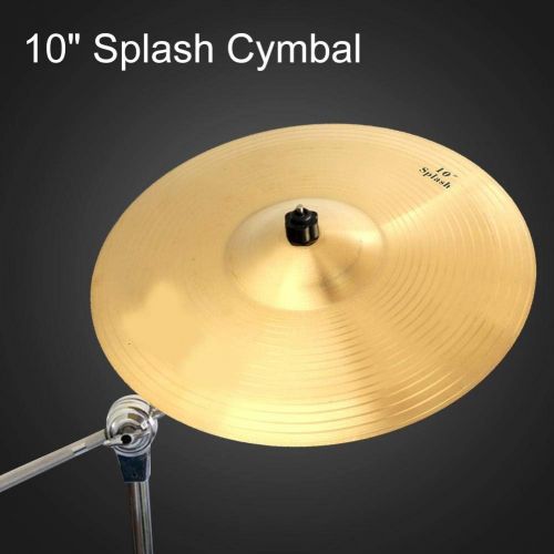  [아마존베스트]Dilwe Drum Cymbal Durable Brass 10 Inch Splash Cymbal Musical Instrument for Drum Set