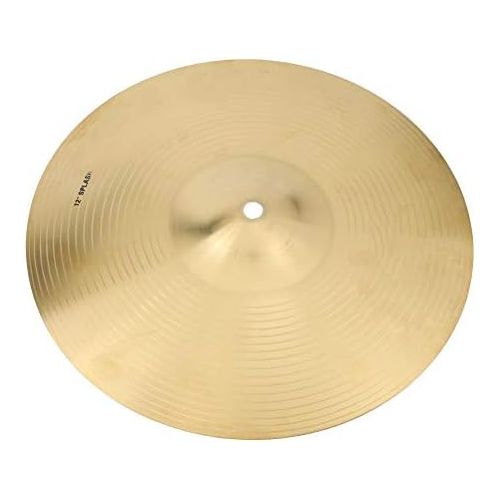  [아마존베스트]Dilwe Drum Cymbal 12-Inch Durable Brass Cymbal Musical Instrument Accessory for Drum Set