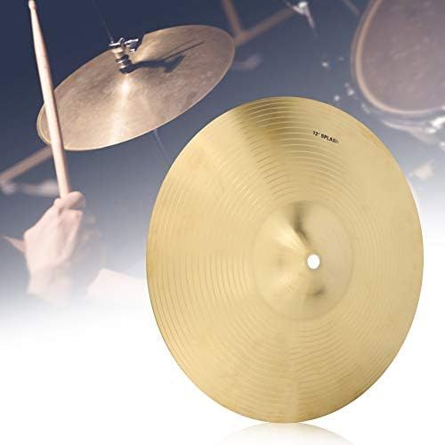  [아마존베스트]Dilwe Drum Cymbal 12-Inch Durable Brass Cymbal Musical Instrument Accessory for Drum Set