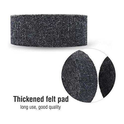  [아마존베스트]Dilwe Pack of 10Sink Flet Pad, Washers, Percussion Drum Felt Disc Pad, grey