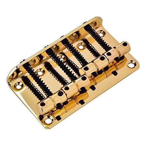  [아마존베스트]Dilwe 4 String Bass Guitar Bridge Metal Guitar Bridge Parts for Electric Bass