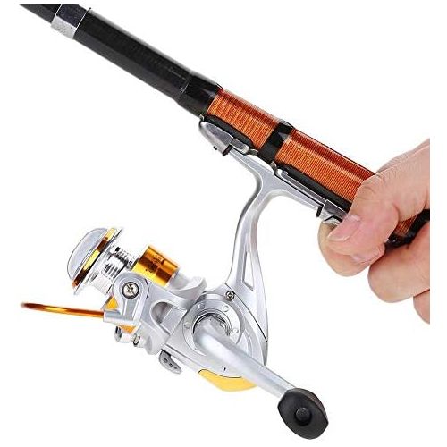  [아마존베스트]Dilwe 12BB 5.2: 1 Metallic Boat Rock Spinning Casting Carp Fishing Reel Accessories 1000 2000 3000 4000 5000 6000 7000