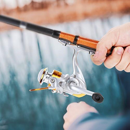  [아마존베스트]Dilwe 12BB 5.2: 1 Metallic Boat Rock Spinning Casting Carp Fishing Reel Accessories 1000 2000 3000 4000 5000 6000 7000