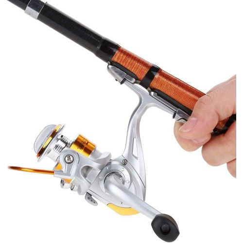  [아마존베스트]Dilwe 12BB 5.2: 1 Metallic Boat Rock Spinning Casting Carp Fishing Reel Accessories 1000 2000 3000 4000 5000 6000 7000