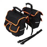 Dilwe Bike Tail Pouch, Quality Detachable Multifunction Road MTB Mountain Bike Bag Bicycle Pannier Rear Seat Trunk Bag with Carrying Handle and Shoulder Strap
