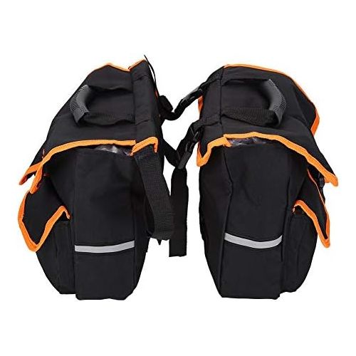  Dilwe Bike Tail Pouch, Quality Detachable Multifunction Road MTB Mountain Bike Bag Bicycle Pannier Rear Seat Trunk Bag with Carrying Handle and Shoulder Strap