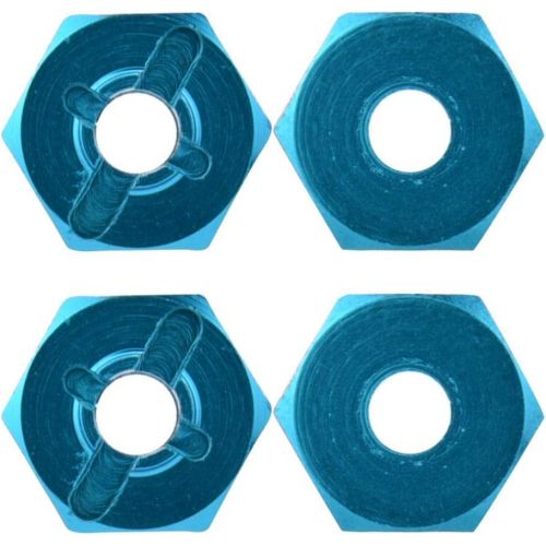  Dilwe Wheel Hex Adapter, 4 Pcs Metal 7mm to 12mm Wheel Hex Hub Adapter for RC Spare Part RC Car Upgrade Parts