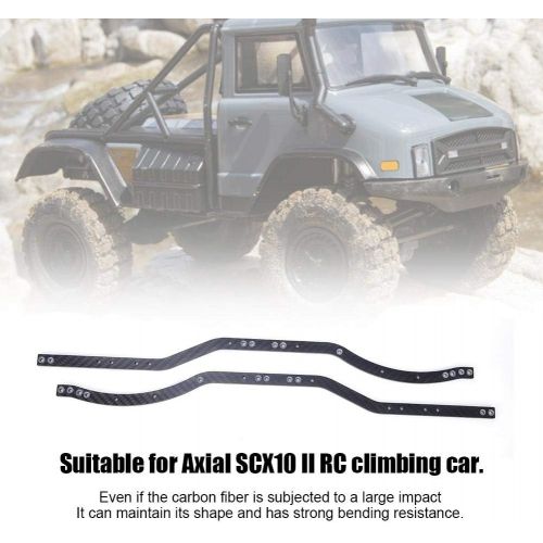  Dilwe RC Chassis Frame Rails, Universal Carbon Fiber Chassis Frame Rails Compatible with Axial SCX10 RC Car