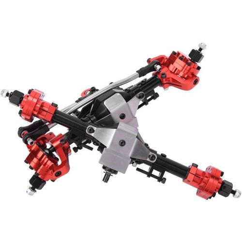  Dilwe Metal RC Front and Rear Axle Assembly Compatible with Axial SCX10 II 90046 90047 1/10 RC Car