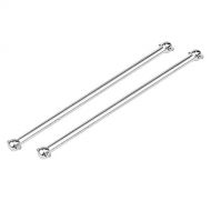 Dilwe 2 Pcs RC Drive Shafts, 101mm Metal RC Car Dog Bone Drive Shafts RC Accessories for FS 53633 / 51805 / 51806 1/10 Scale RC Car(583104TArgento)