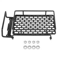Dilwe RC Roof Rack Luggage, Model Vehicle Accessory Steel Luggage Tray Roof Rack for 1/10 RC Crawler Car(L)