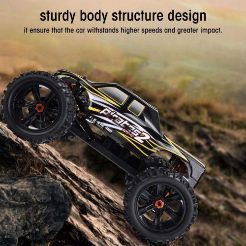  Dilwe Electric Truck Frame & Shell, 2.4GHz 4WD High Speed Brushless ESC 1/8 Scale Electric Car Frame & Shell DIY Kit RC Car Assembly Parts