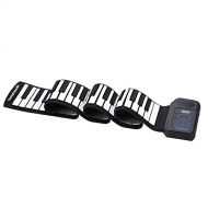 Dilwe Roll Up Piano, Portable 88 Keys Electronic Keyboard Rolling Up Rechargeable Piano