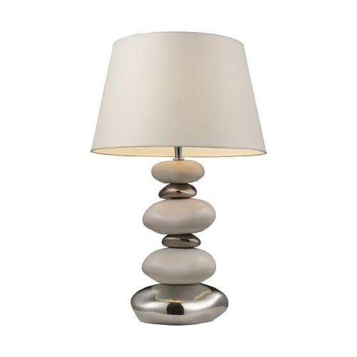  Dimond Lighting Dimond 39481 1-Light Table Lamp, 10 x 14 x 23, Chrome, Stone and Natural