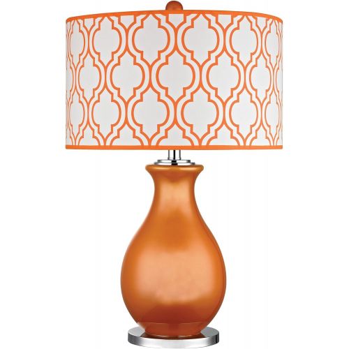  Dimond Lighting D2511-LED Thatcham Table Lamp, Tangerine Orange, 26 x 17 x 17