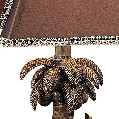  Dimond Lighting D2475 Adams Lane Elephants on Palm Tree Accent Lamp, Bridgetown Bronze