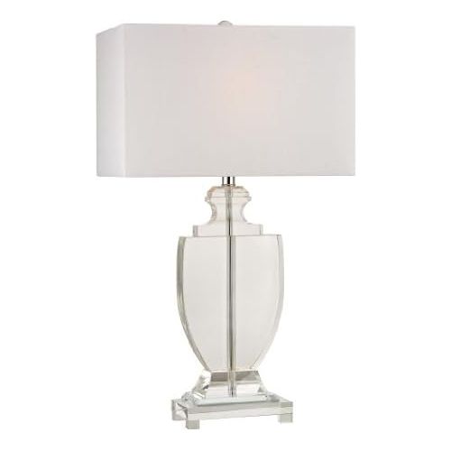  Dimond Lighting D2483 Avonmead Table Lamp, Solid Clear Crystal, 15.5 x 15.5 x 26